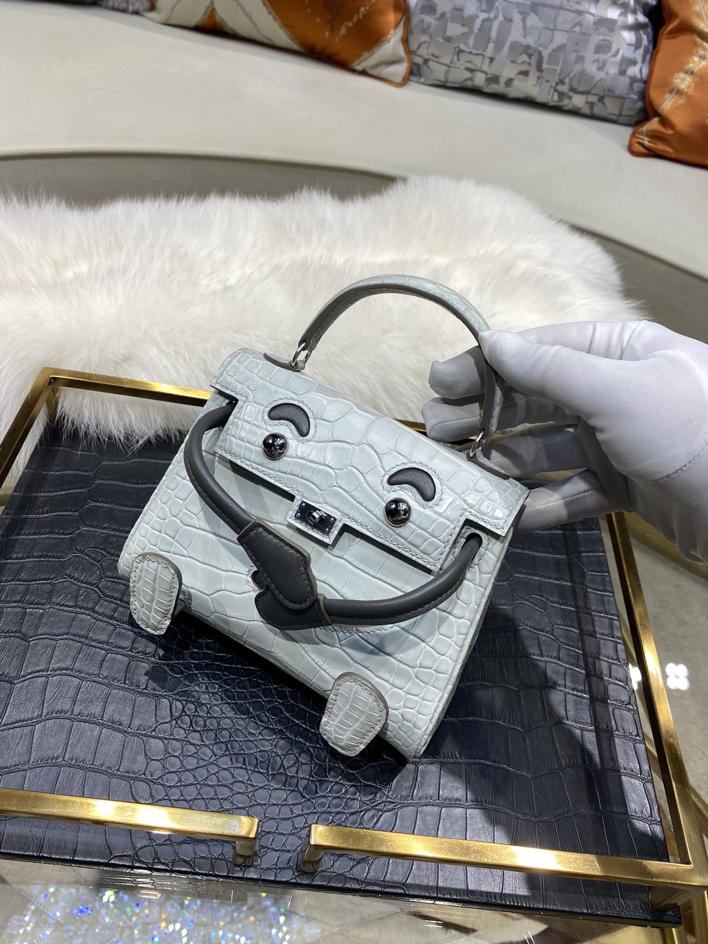 kelly doll  American crocodile top craftsmanship wax thread hand sewing