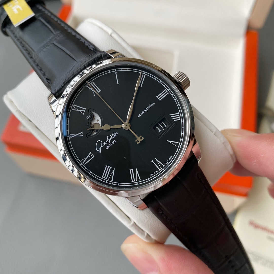 Glashütte V9 Glashütte Original Councillor 1-36-04 model original open copy