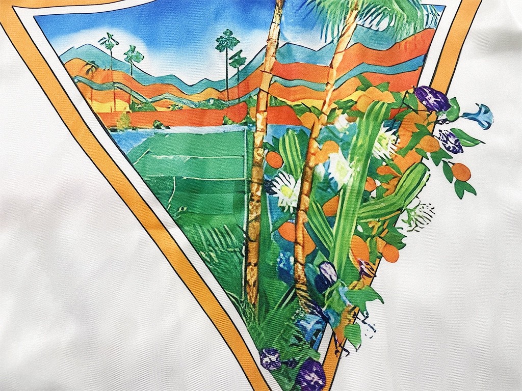 Casablanca 23SS white cactus tennis court shirt