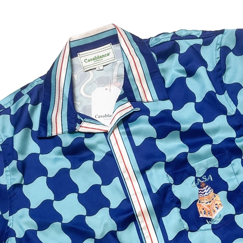 Casablanca Diamond-shaped castle, loose and trendy brand of short sleeves