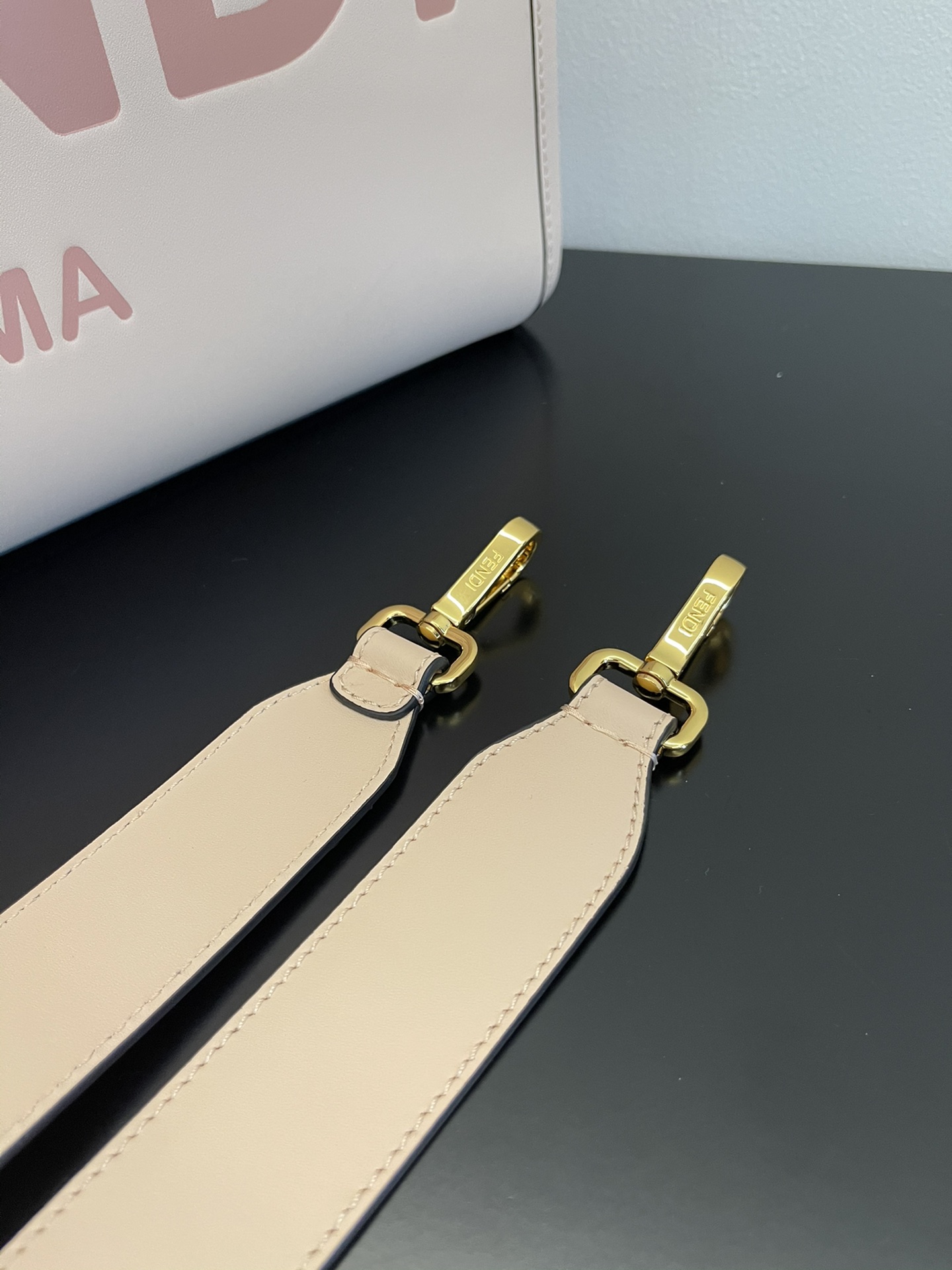 FENDI small pink new size shine tote tote bag 