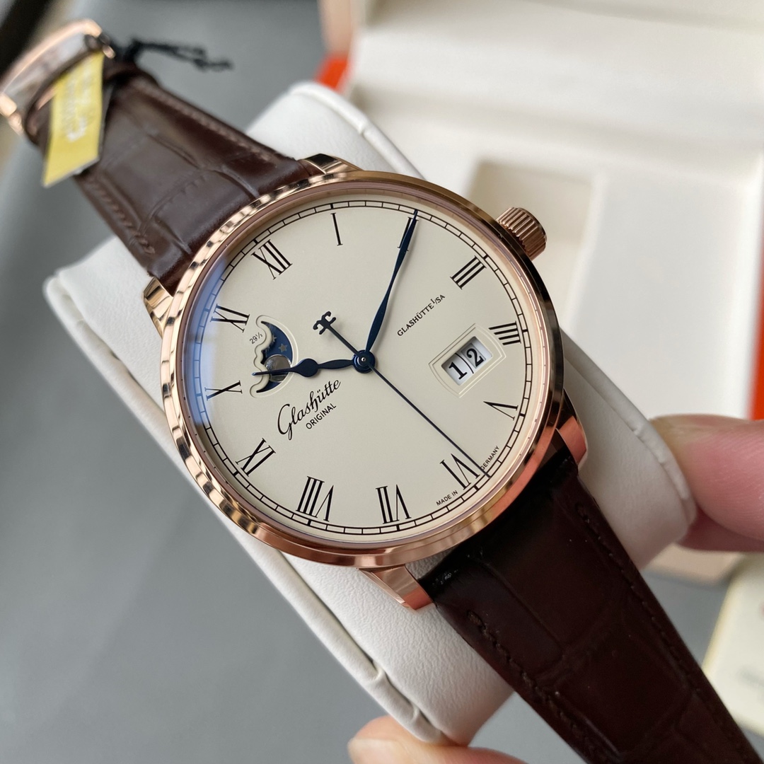 Glashütte V9 Glashütte Original Councillor 1-36-04 model original open copy