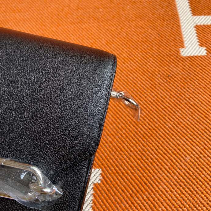 Roulis 19cm black gold and silver buckle in stock Evercolor leather