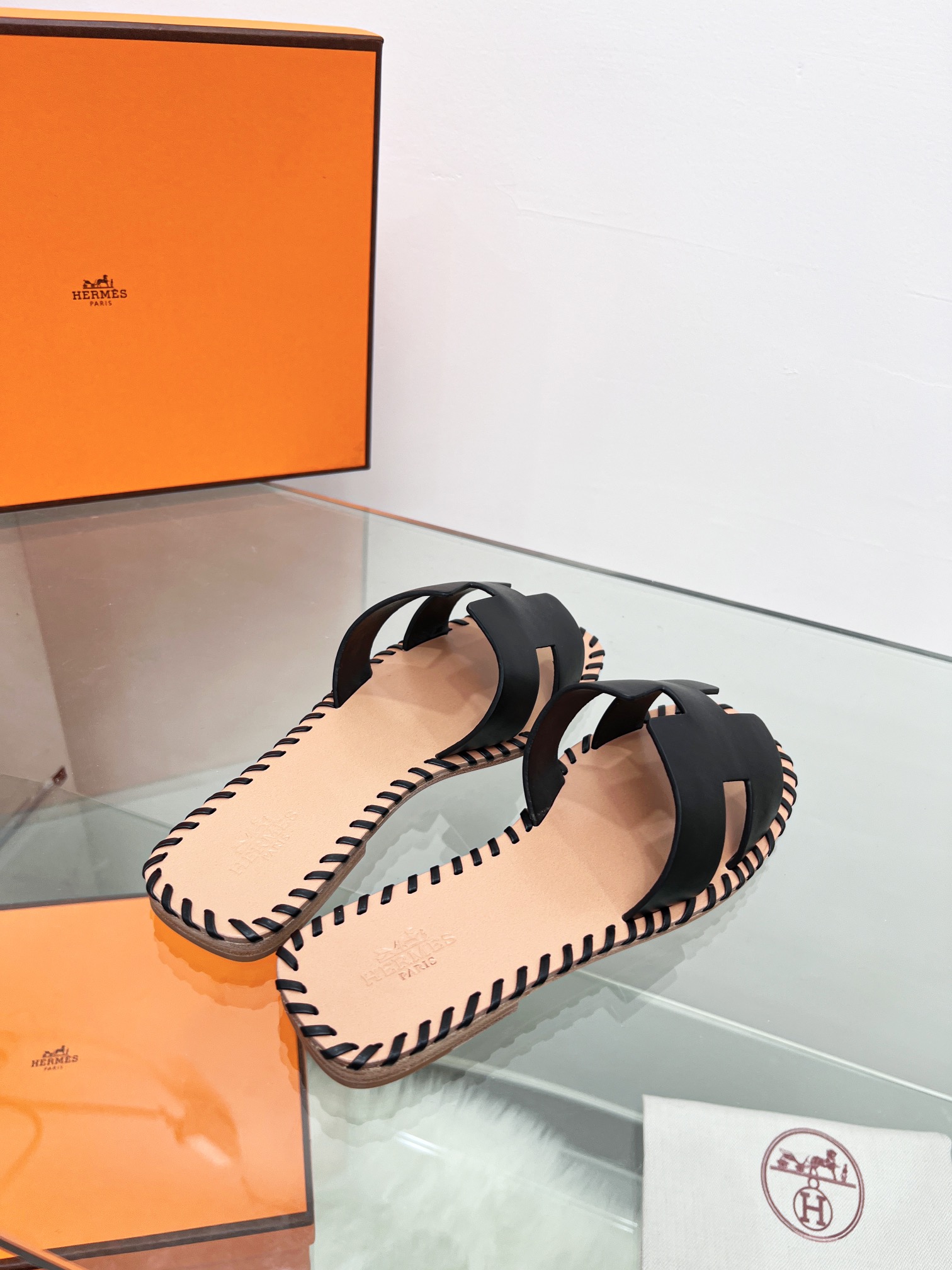 Hermes early spring new slippers