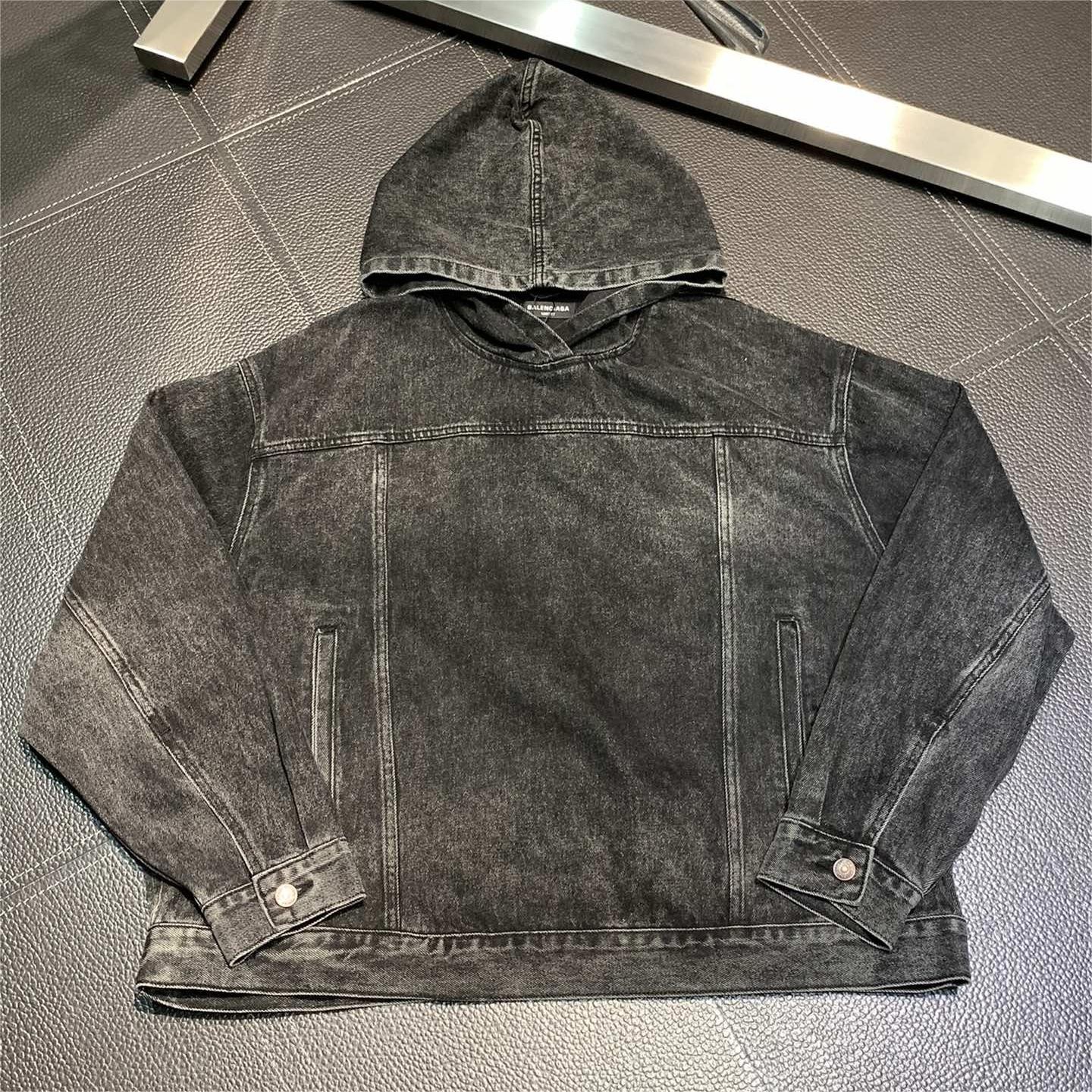 Balenciaga hooded stand collar jacket