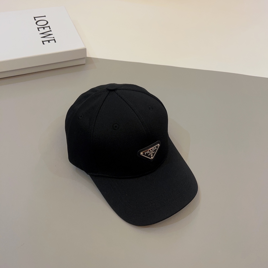 Prada hipster favorite triangle logo baseball cap