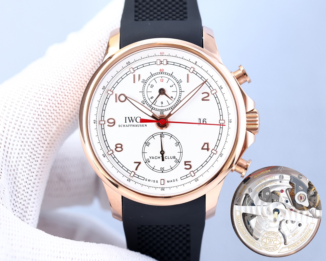 IWC- Portuguese IW390704 with Cal. 89361 chronograph movement Superluminova