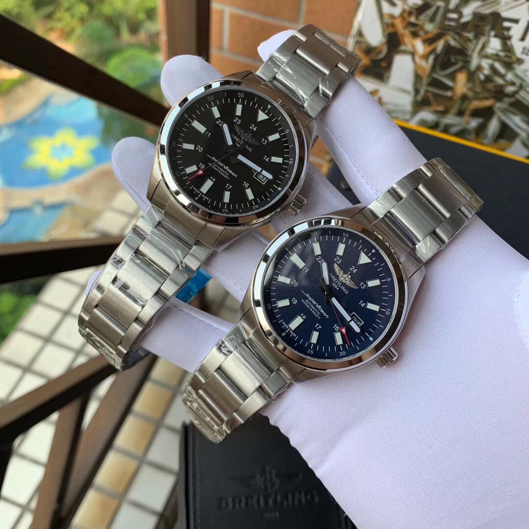 Breitling-Built-in Citizen 821A movement Sapphire scratch-resistant crystal Top layer calfskin strap