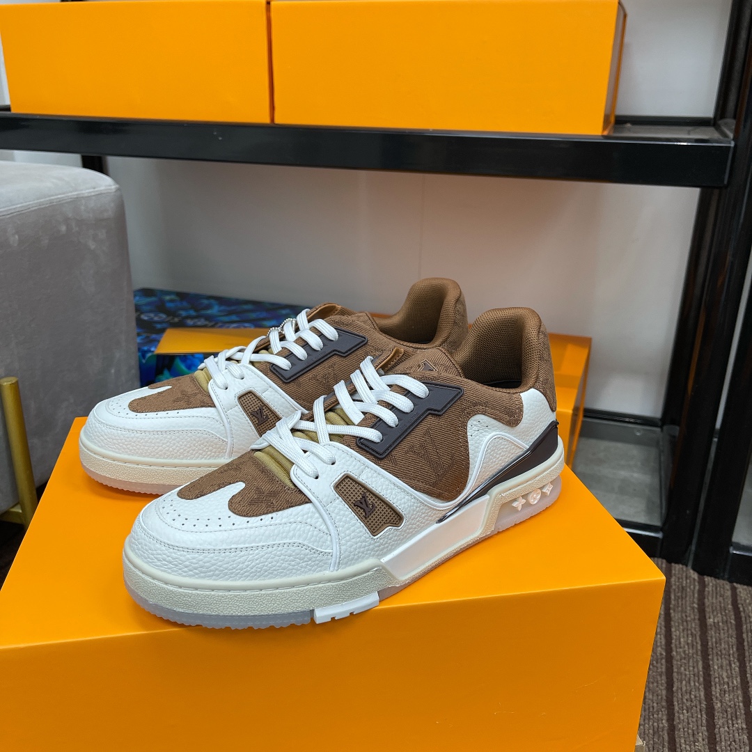 Louis Vuitton couple models DIY buckle sneakers sneakers