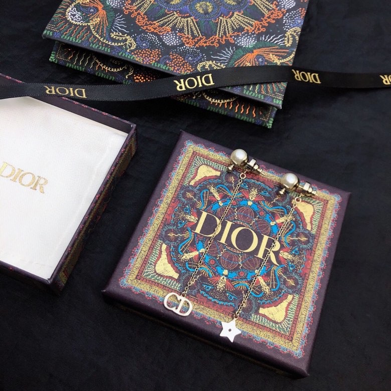 Dior Tassel Long Stud Earrings