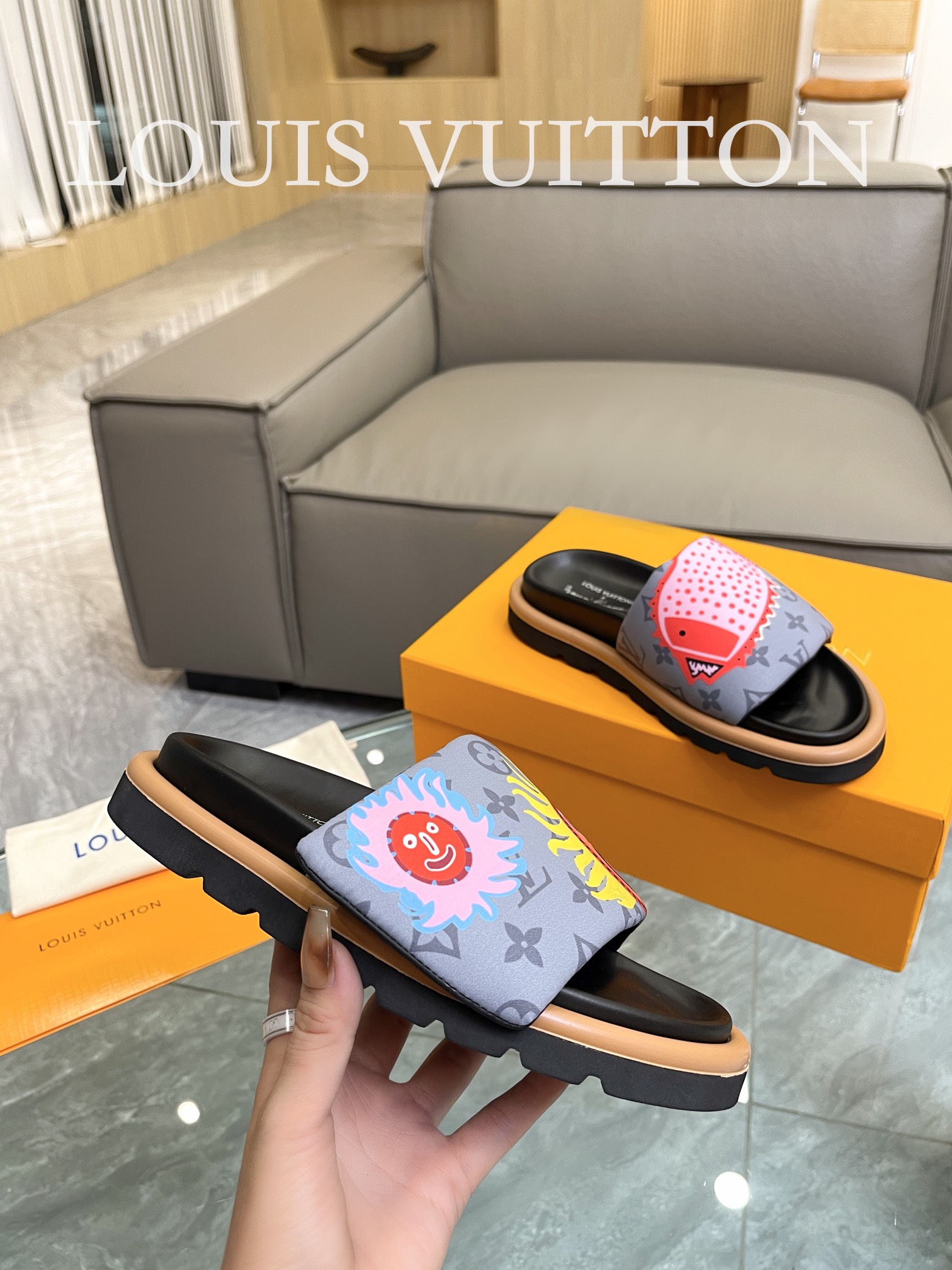 Louis Vuitton 2023 lovers mandarin duck shoes