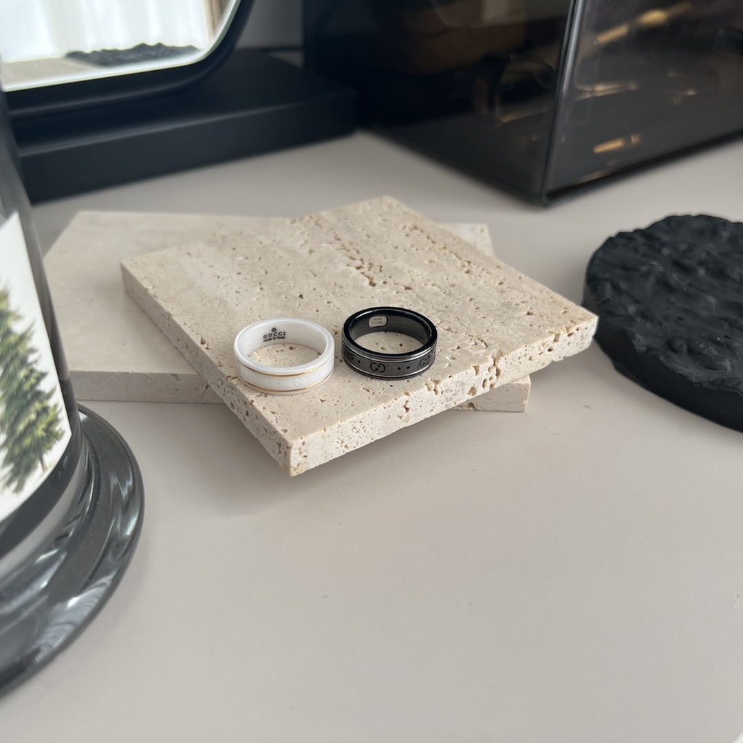 𝐆𝐮𝐜𝐜𝐢 lcon series double G ceramic ring