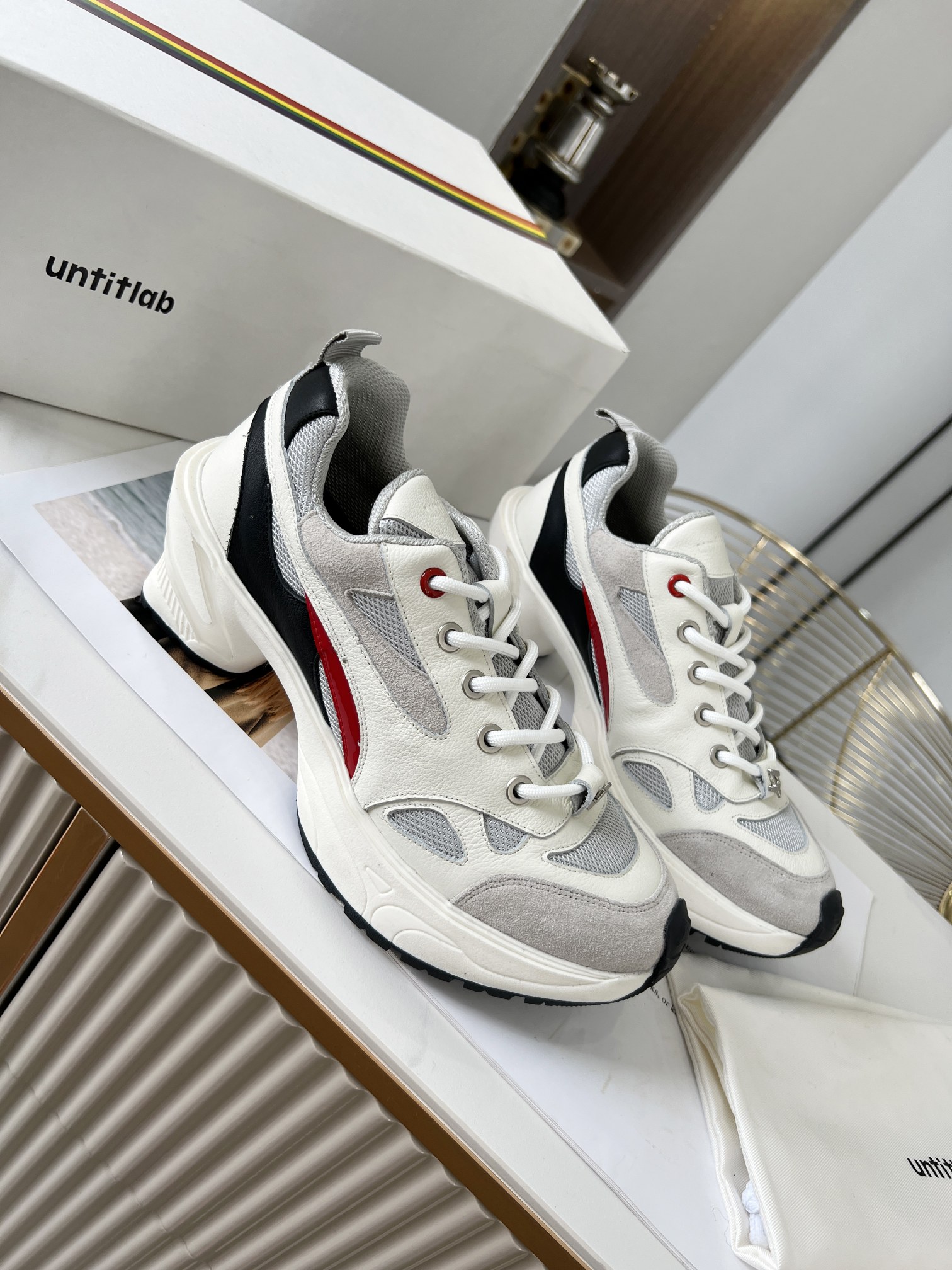 Untitlab 𝟐𝟎𝟐𝟐/𝐒𝐒 𝐧𝐞𝐰  Early spring capsule series of high-heeled sports sneakers sneakers can also be very fashionable