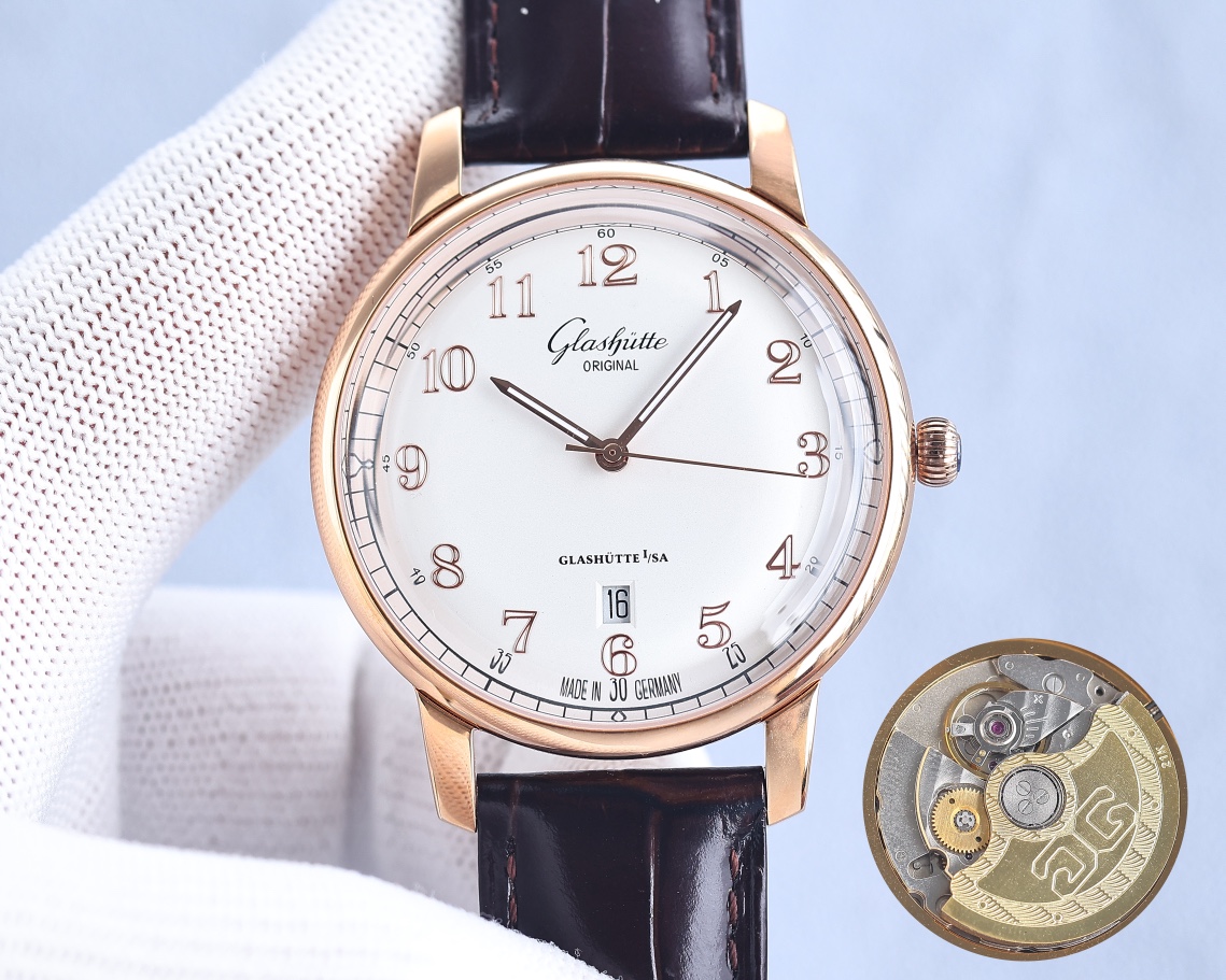 Glashütte TW Glashütte Original Councillor Model 1-36-01 Original Open Model Copy