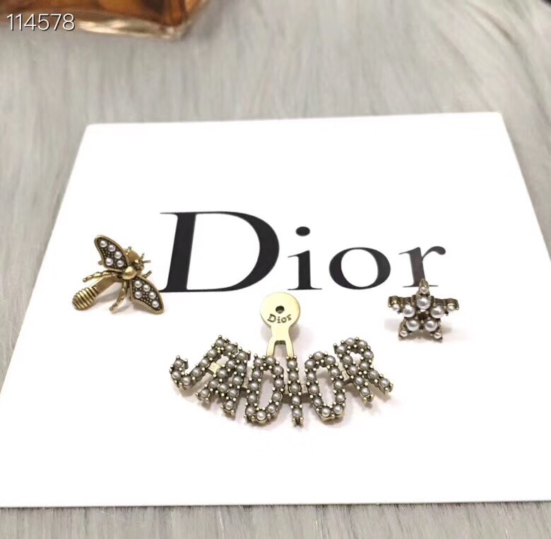 Dior stud earrings