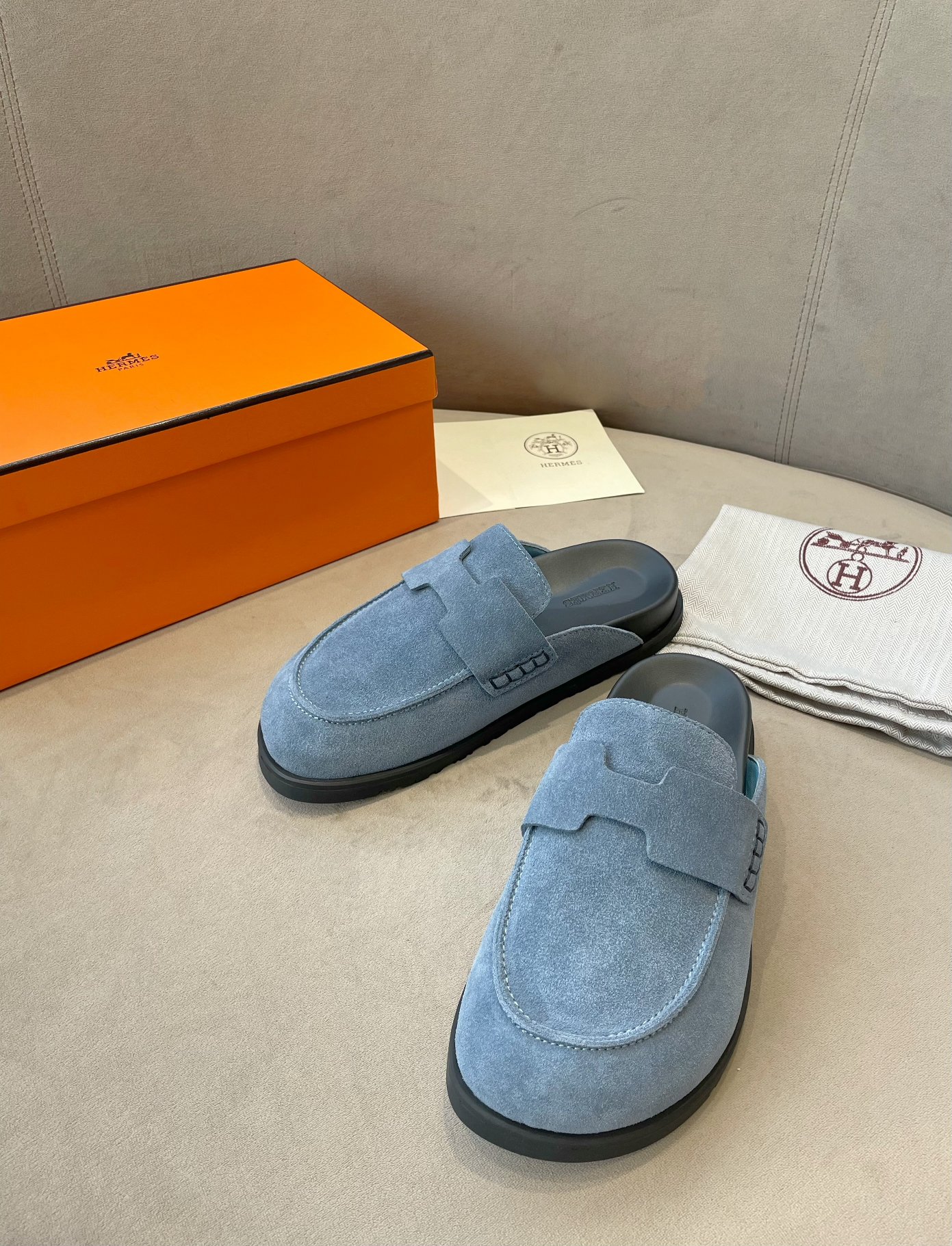Hermes Birkenstock Mules