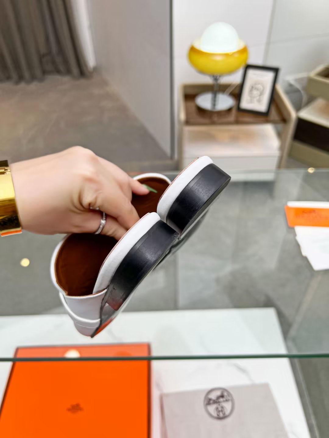 Hermes early spring new slippers