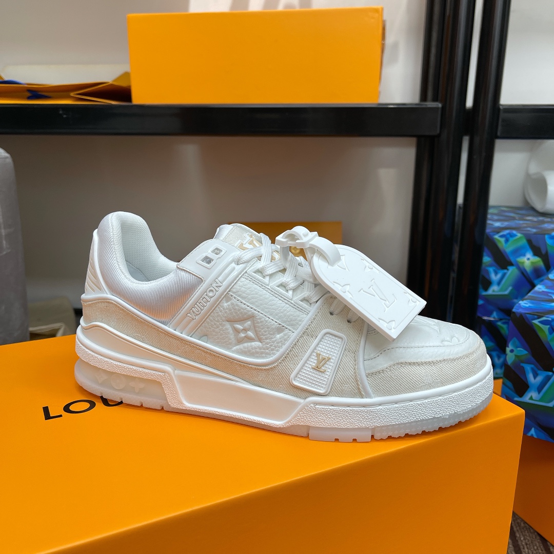 Louis Vuitton couple models DIY buckle sneakers sneakers