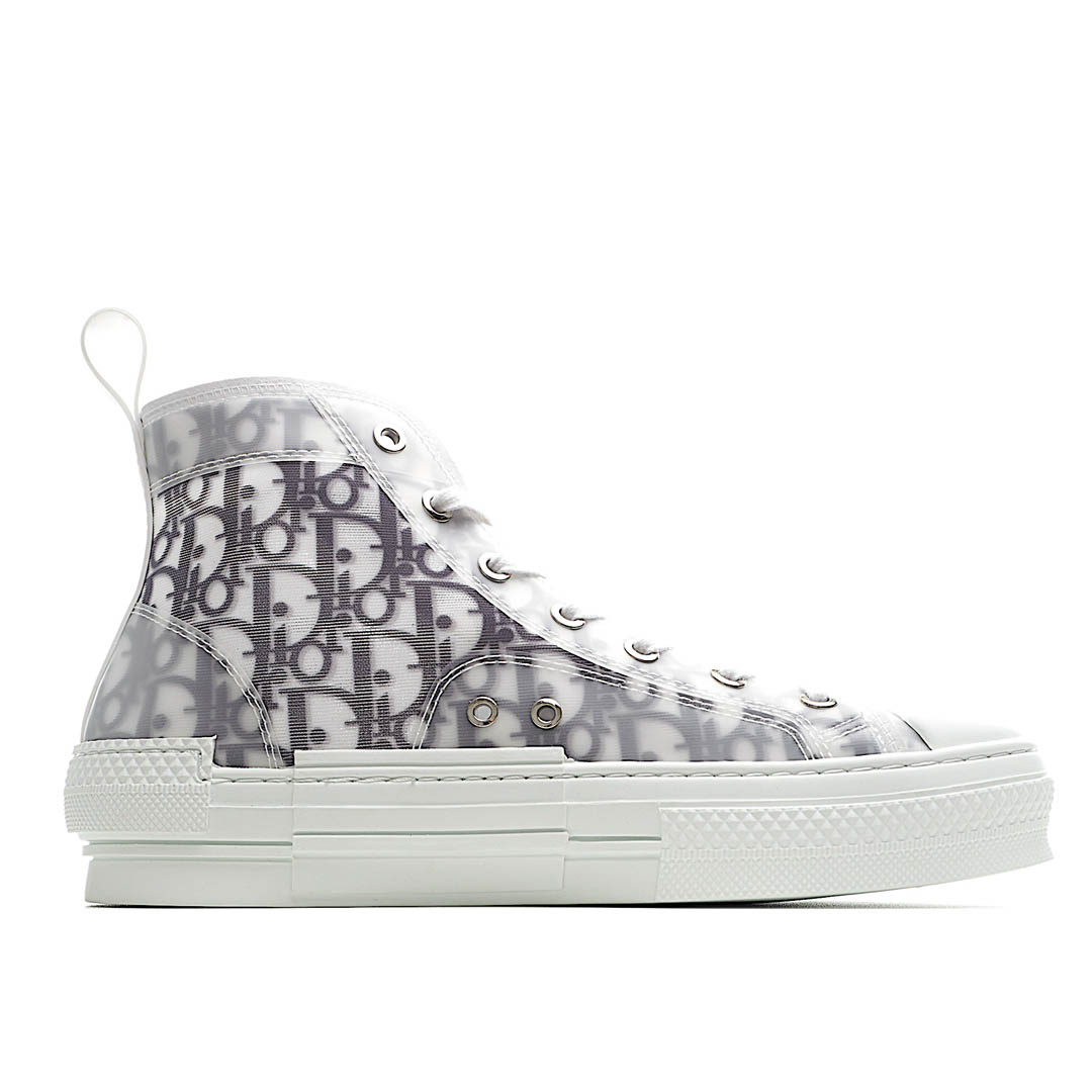 Dior B23 Oblique Slip-on Low Top Sneakers Sheer Print Sneakers