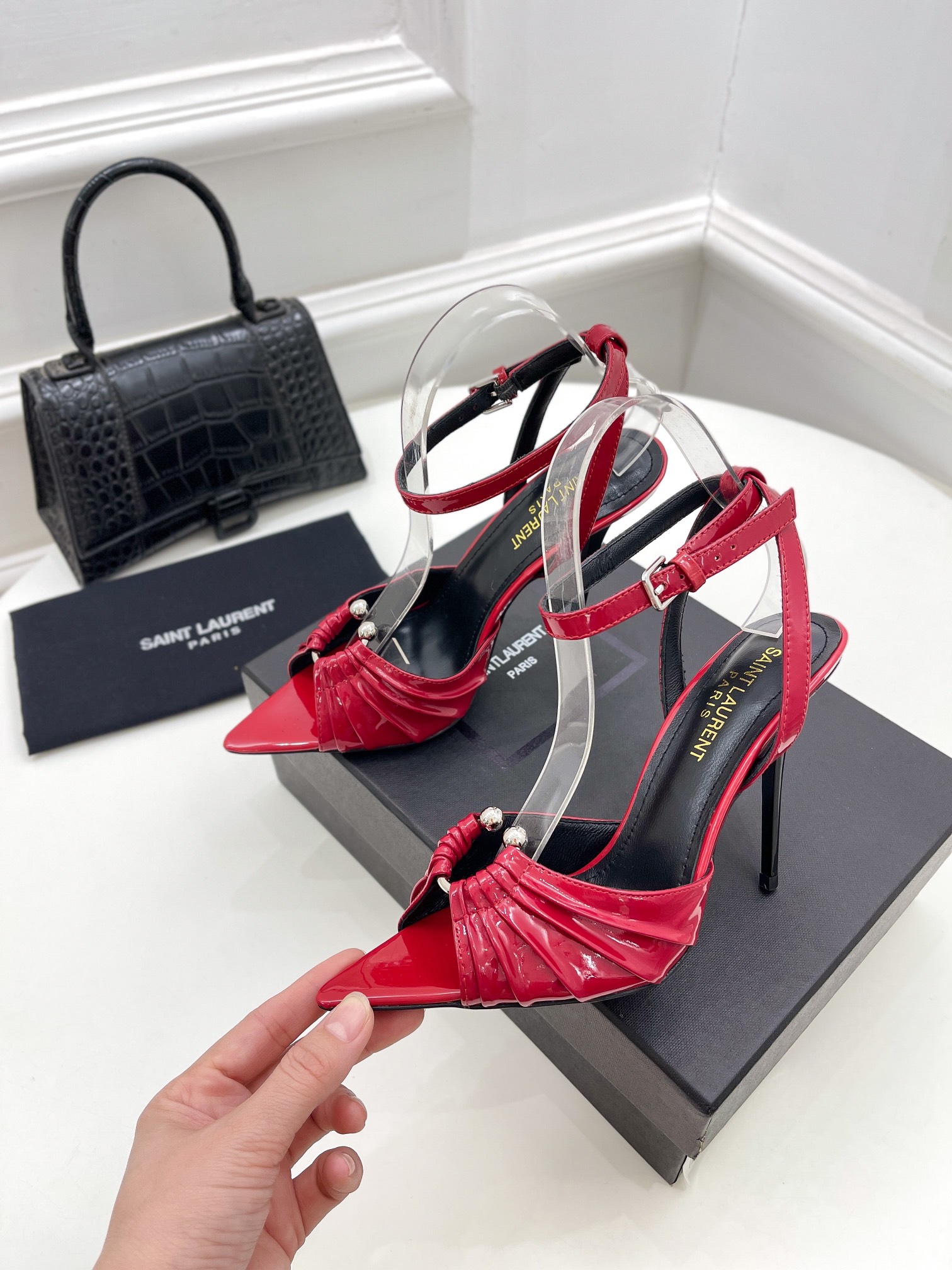𝙎𝙖𝙞𝙣𝙩 𝙇𝙖𝙪𝙧𝙚𝙣𝙩 | 𝟐𝟎𝟐𝟏/𝐒𝐒 𝐧𝐞𝐰 YSL｜Roland 2022/fw early spring new baked high heels
