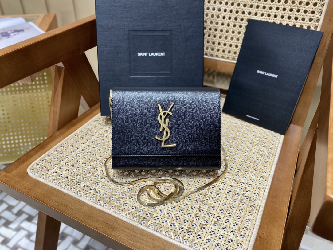 SSAINT LAURENT 𝐊𝐚𝐭𝐞 𝐛𝐨𝐱 𝐛𝐚𝐠 #593122original leather.JD