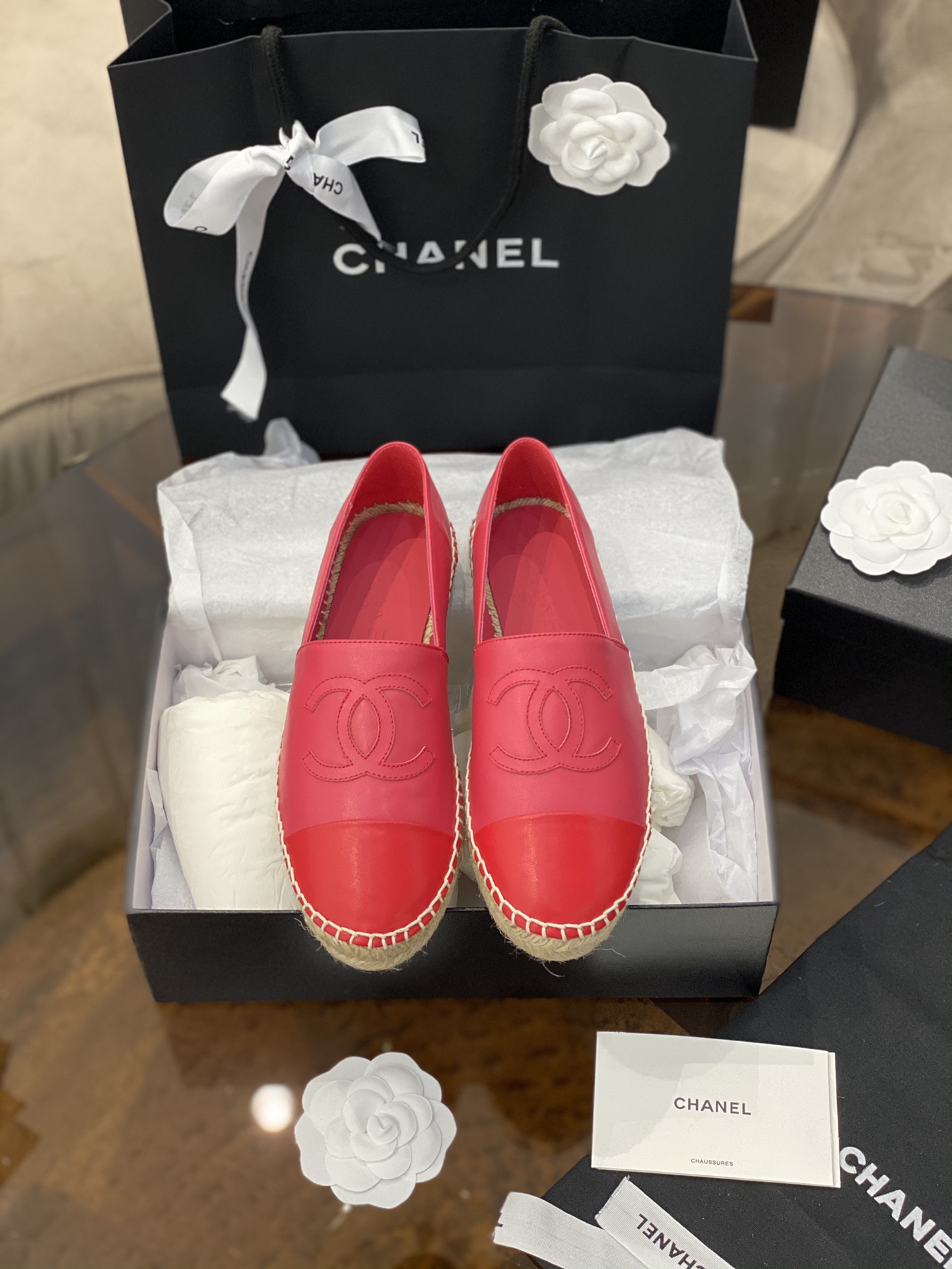 CHANEL fisherman shoes Chanel classic version of the original injection of rubber translucent rubber original color hemp sole