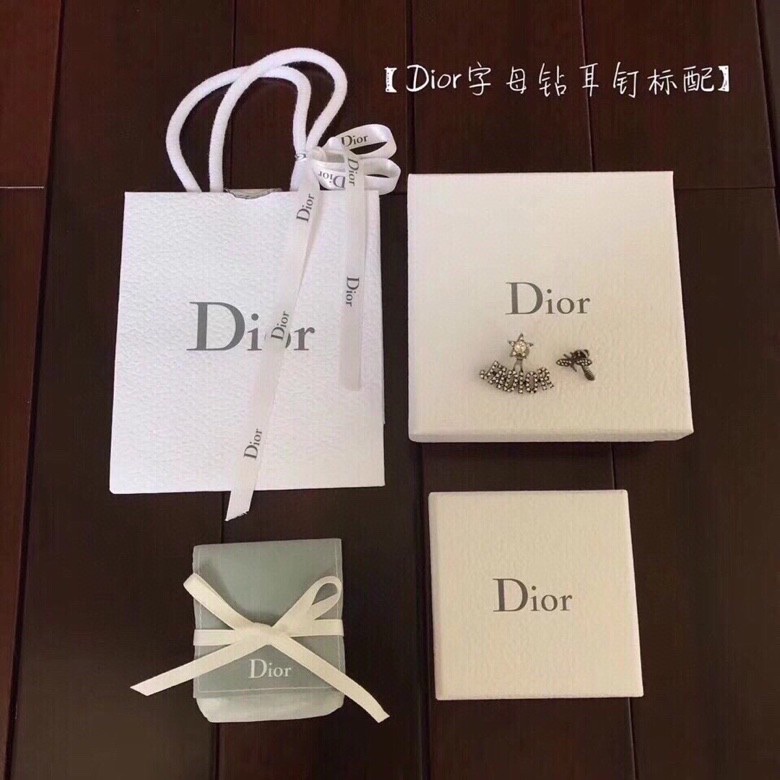 Dior Alphabet Bee Stud Earrings