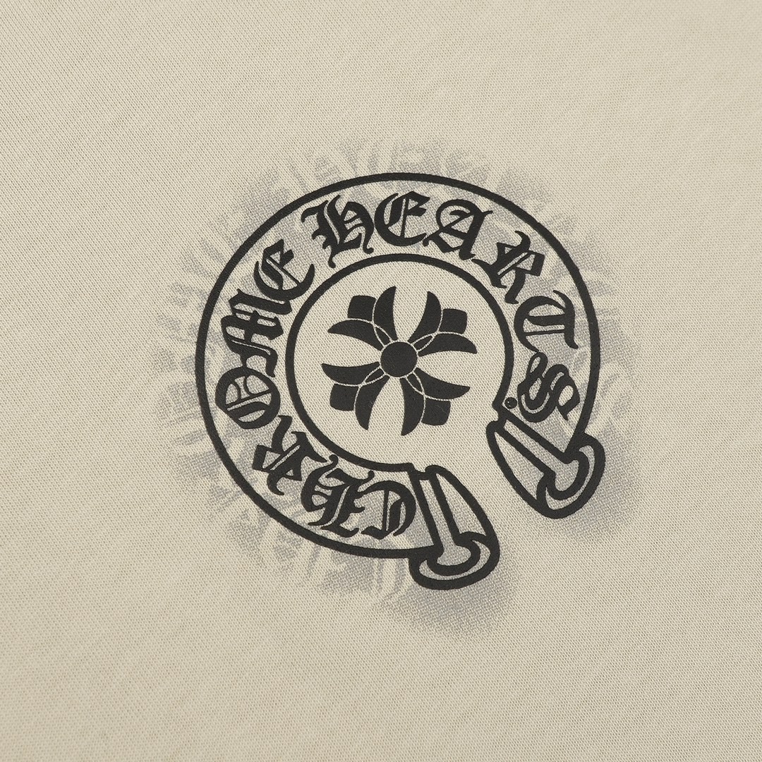 Chrome Hearts Heavy-duty foam horseshoe print t-shirt