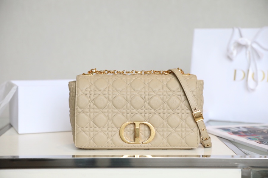 [DlOR CARO] Apricot soft cow leather rattan check DR-091