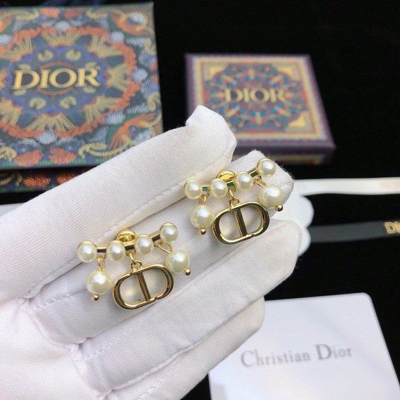 Dior stud earrings
