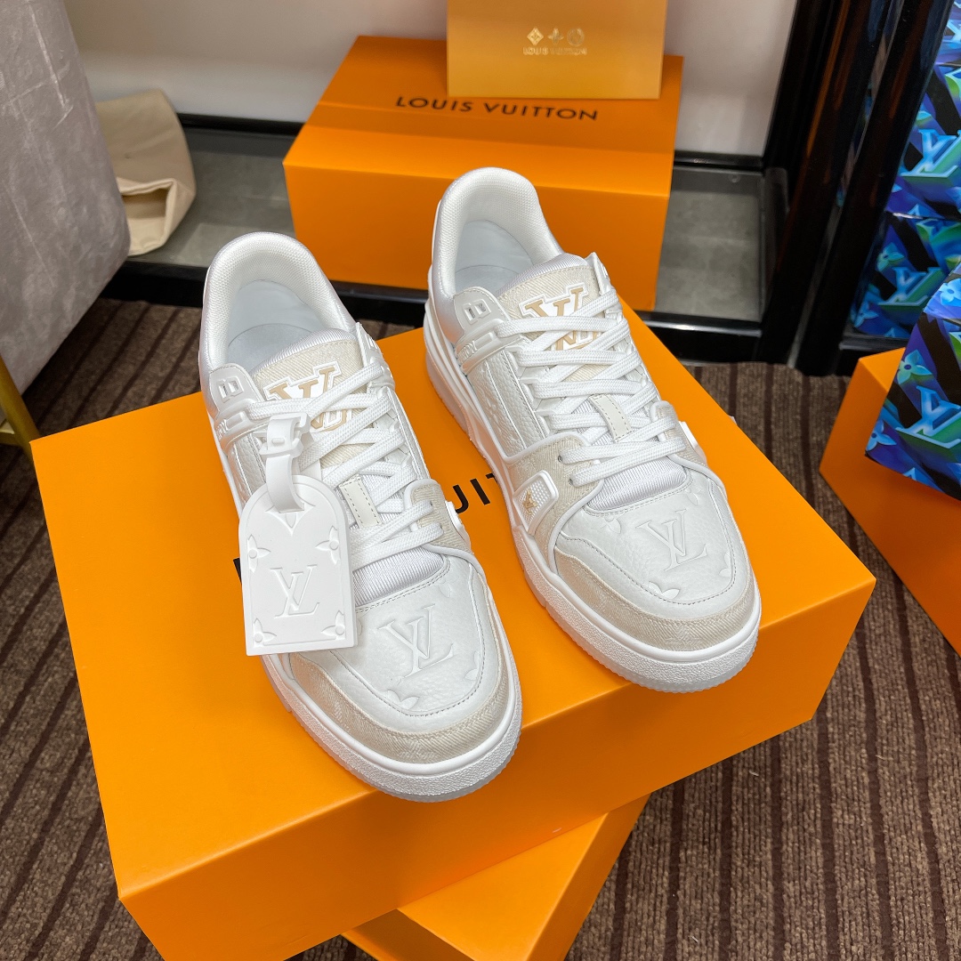Louis Vuitton couple models DIY buckle sneakers sneakers