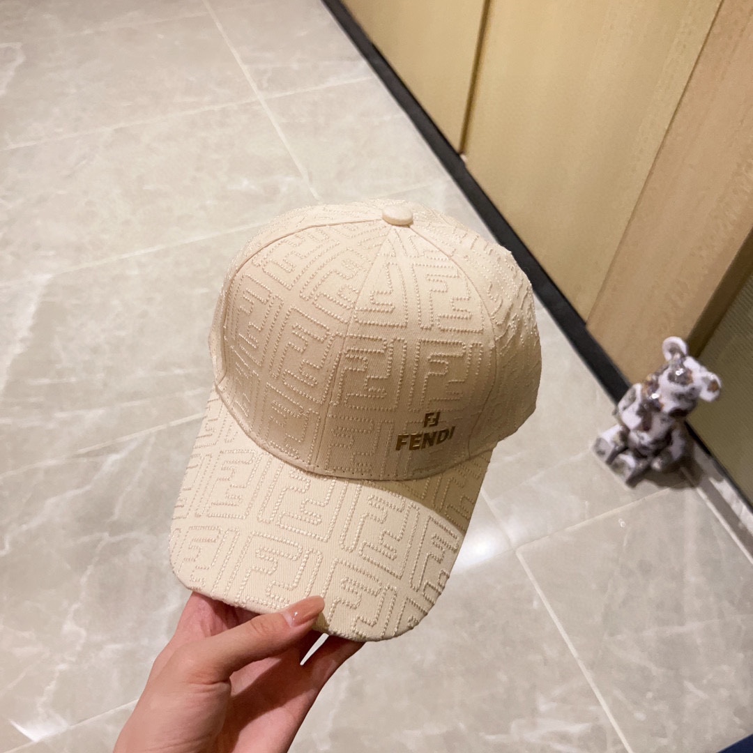 [Fendi] 2023 New Embroidered Simple Baseball Cap