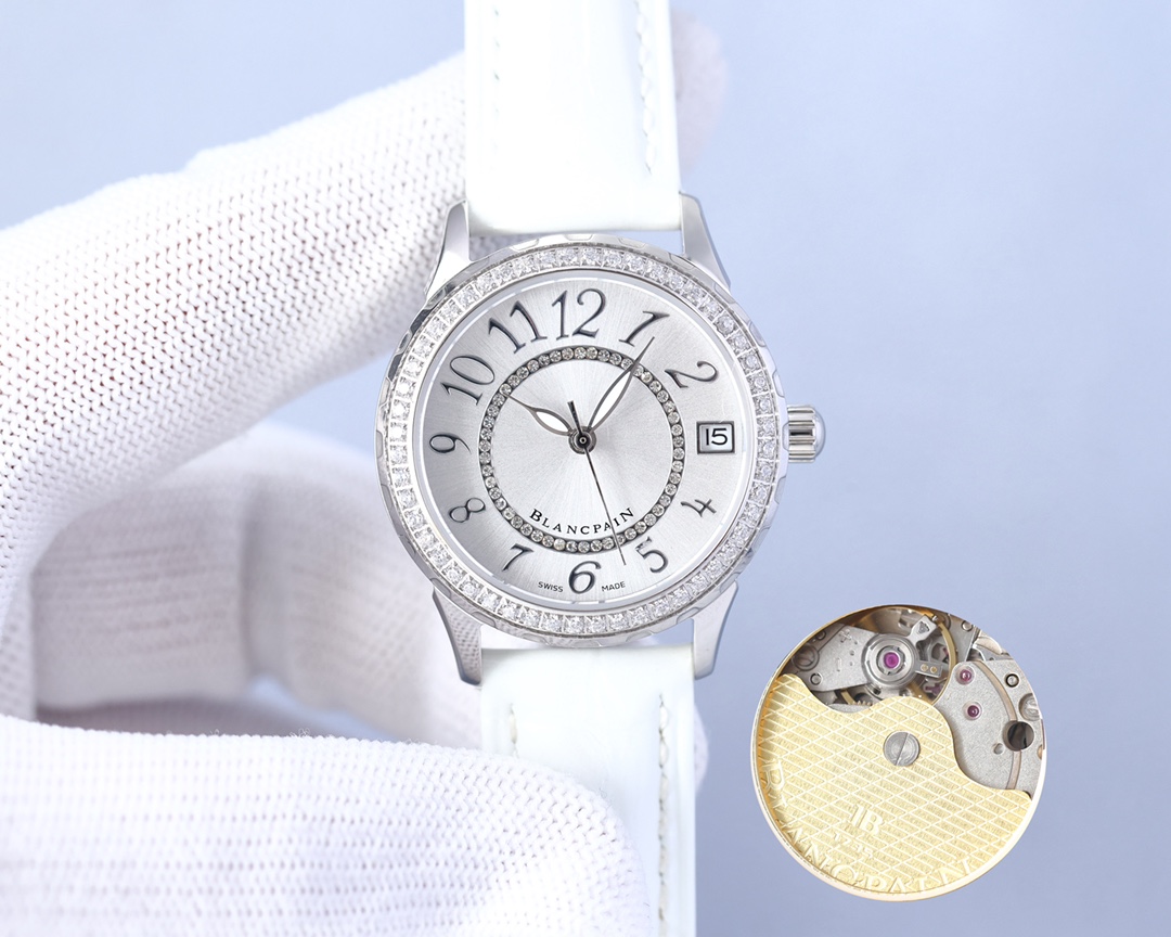 Blancpain - Fashion Women's Watch Night Time Super Luminous High-end Mother-of-Pearl Dial