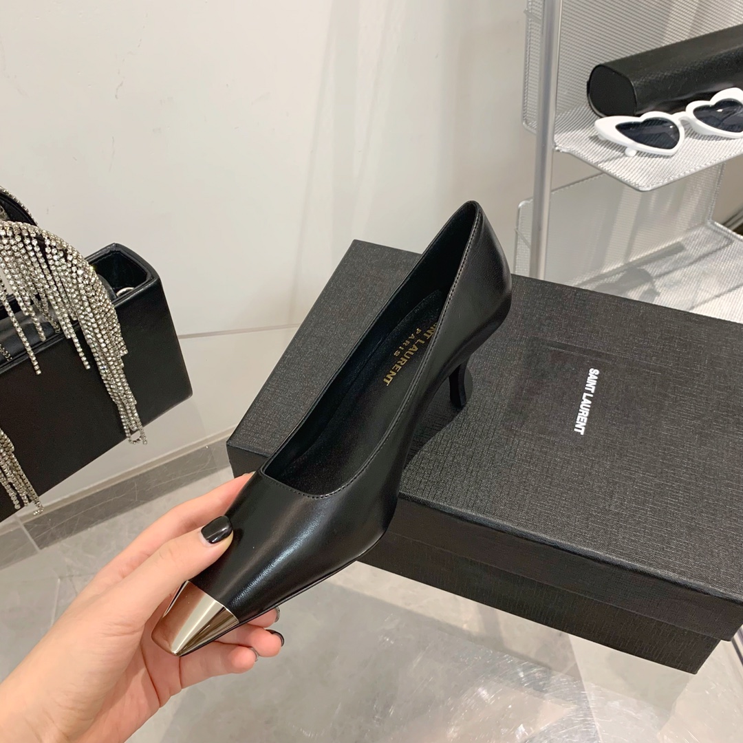 𝙎𝙖𝙞𝙣𝙩 𝙇𝙖𝙪𝙧𝙚𝙣𝙩 | 𝟐𝟎𝟐𝟐/𝐒𝐒 𝐧𝐞𝐰 YSL｜Saint Laurent Metal Toe Series Italian Leather Outsole