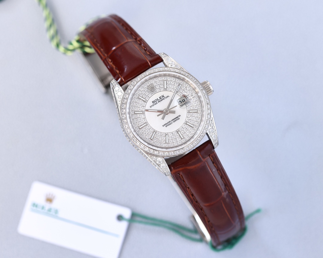 Rolex Full Diamond Journal Ladies