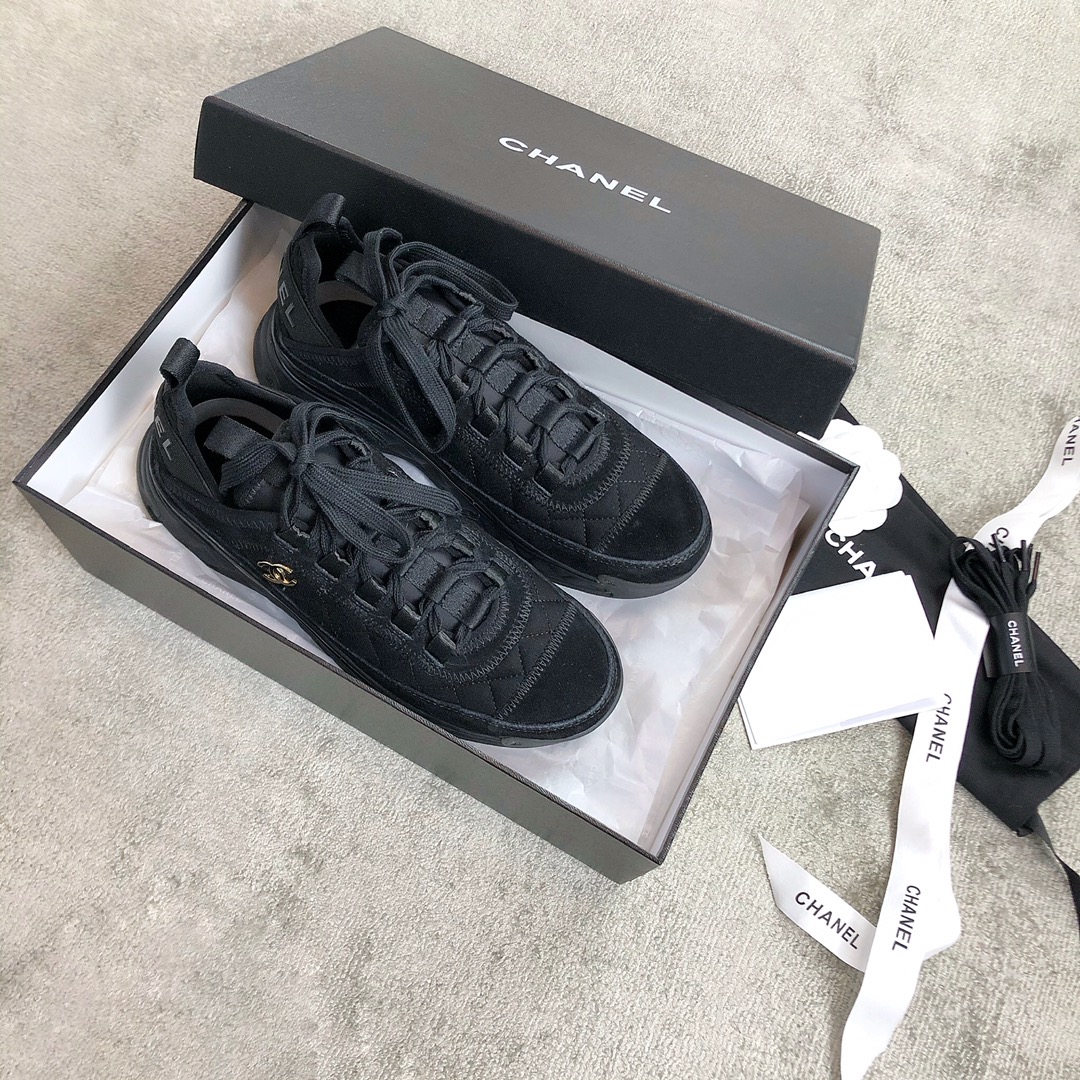 CHANEL sneakers classic small incense sneakers cowhide sheepskin leather genuine leather sole