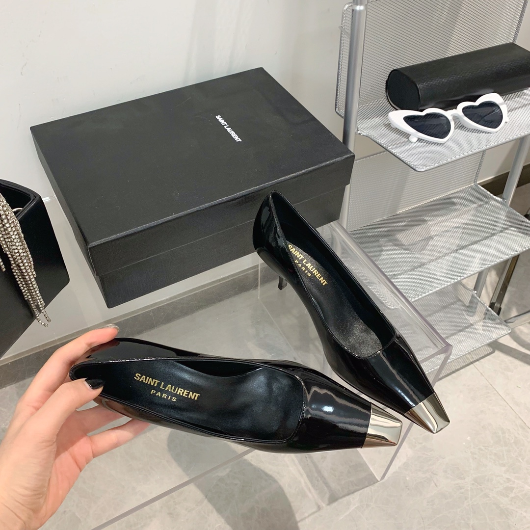 𝙎𝙖𝙞𝙣𝙩 𝙇𝙖𝙪𝙧𝙚𝙣𝙩 | 𝟐𝟎𝟐𝟐/𝐒𝐒 𝐧𝐞𝐰 YSL｜Saint Laurent Metal Toe Series Italian Leather Outsole