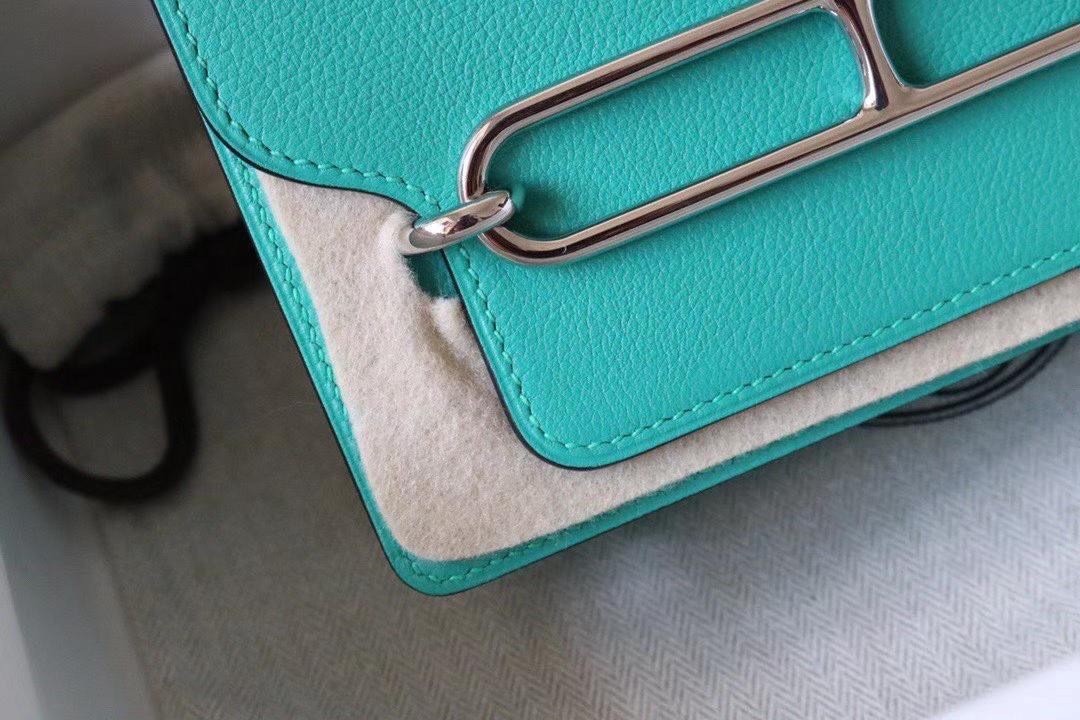 Roulis 19cm Evercolor Leather U1 Verona Green Silver Buckle