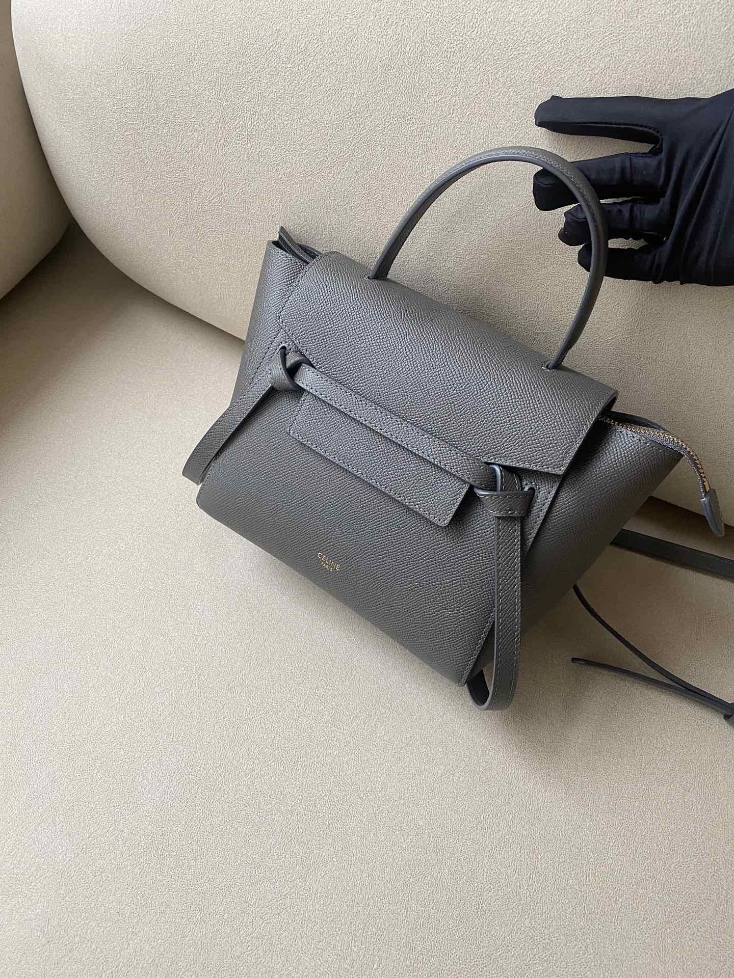 𝐂𝐞𝐥𝐢𝐧𝐞 Belt Bag Catfish Bag Small Grained Calfskin