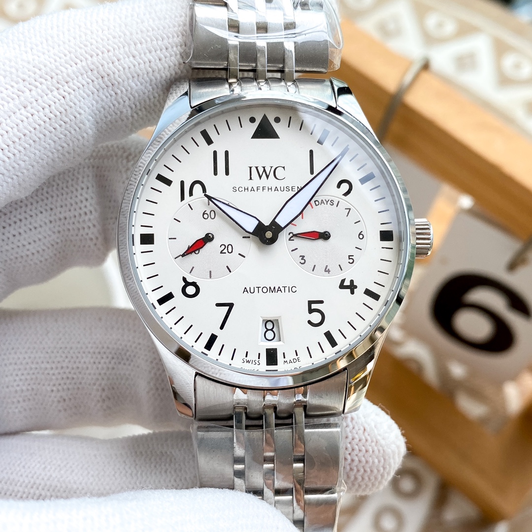 IWC- Las Vegas Roulette Top 316 stainless steel case strap with mineral super mirror