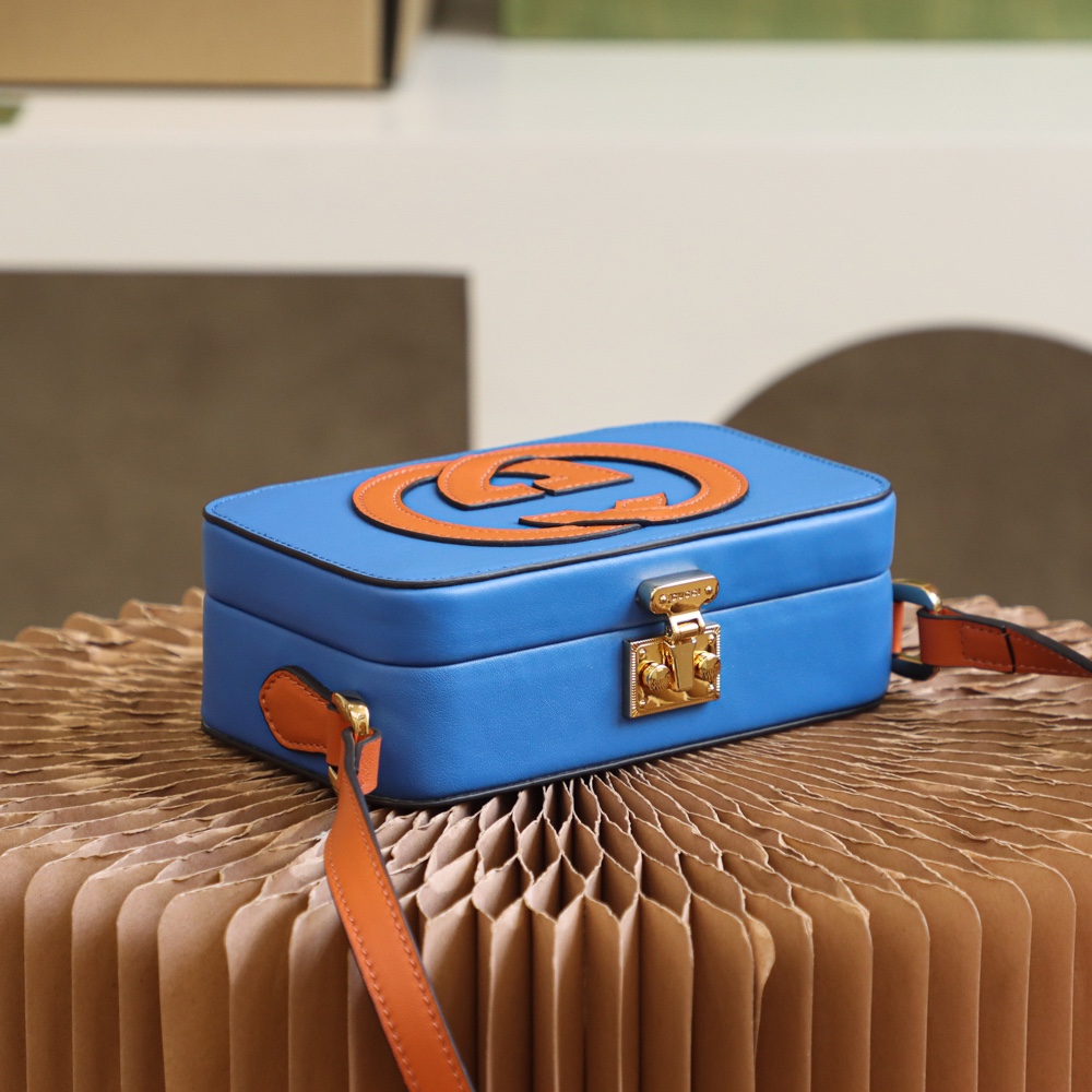 GUCCI box bag high-level color contrast design #658230