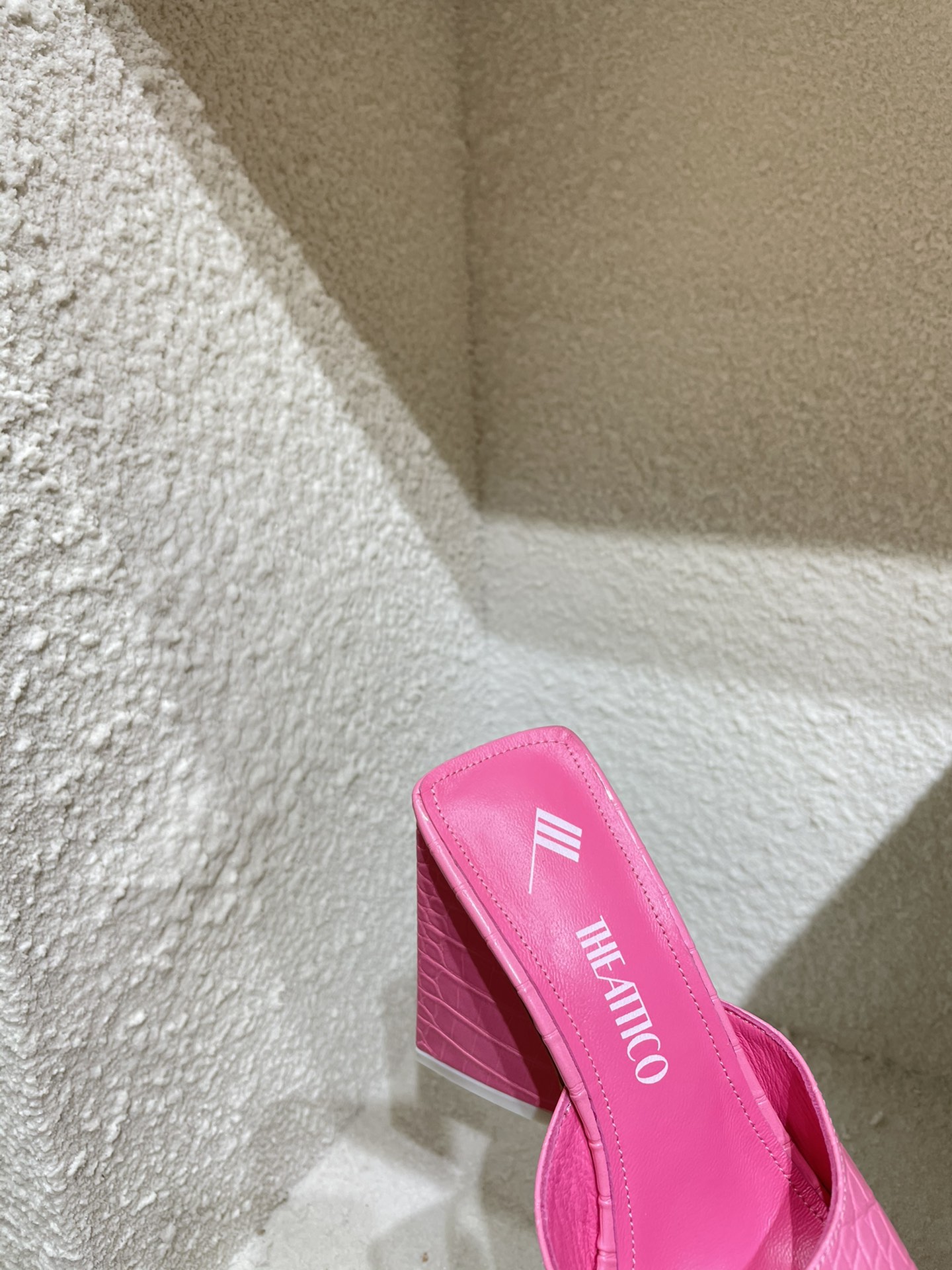 THE ATTICO | 𝟐𝟎𝟐𝟏/𝐒𝐒 𝐧𝐞𝐰 The attico triangle heel sandals lined with sheepskin leather genuine leather outsole