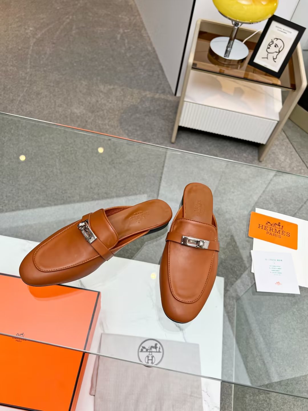 Hermes early spring new slippers