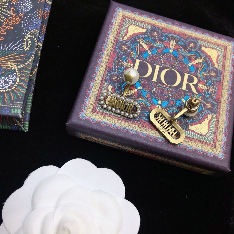 Dior stud earrings