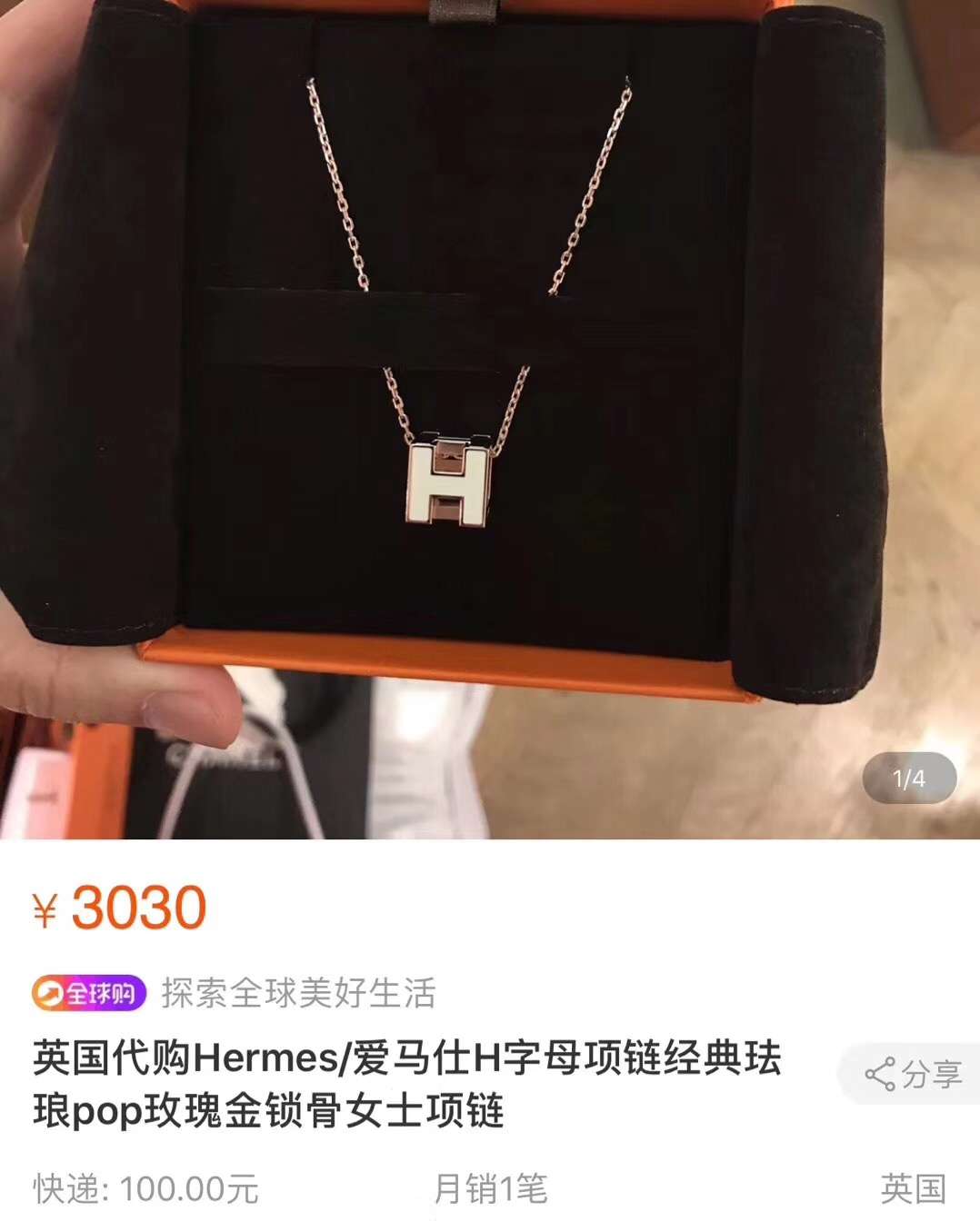 Hermes necklace