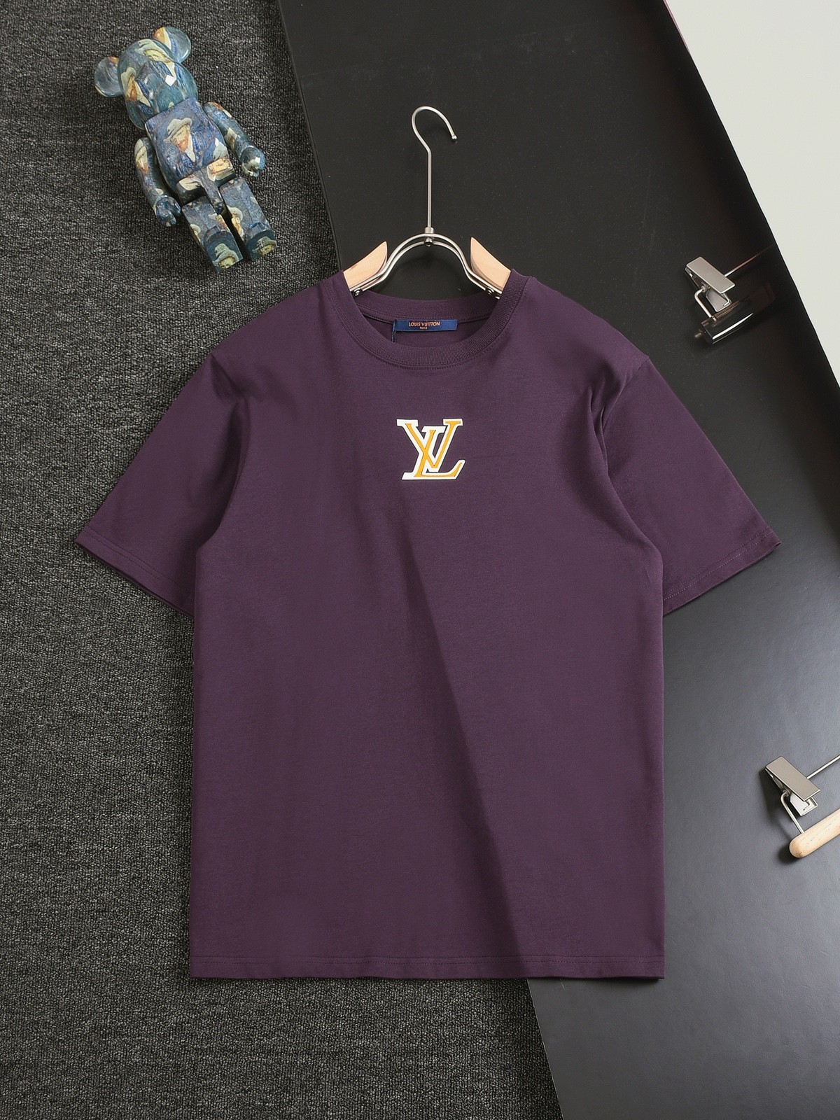 Louis Vuitton T-shirt with yellow and white logo