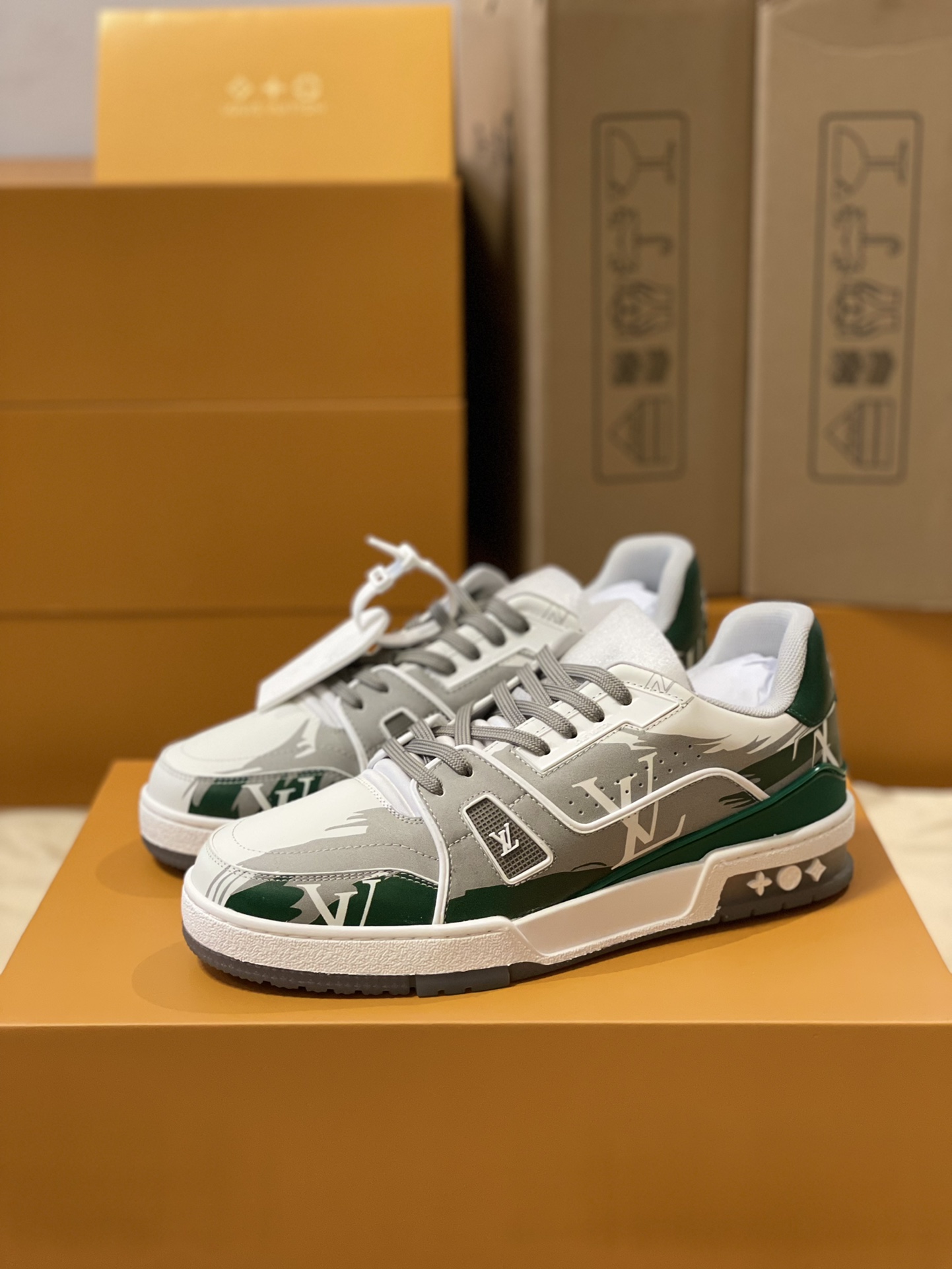 Louis Vuitton Trainer sneakers couple models style number 1AA373