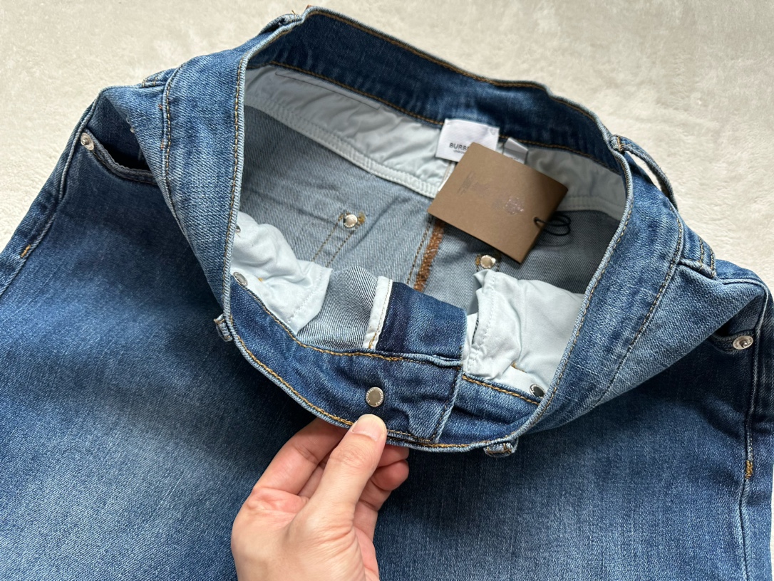 Burberry…New TB Print Straight Leg Jeans