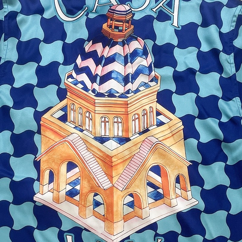 Casablanca Diamond-shaped castle, loose and trendy brand of short sleeves