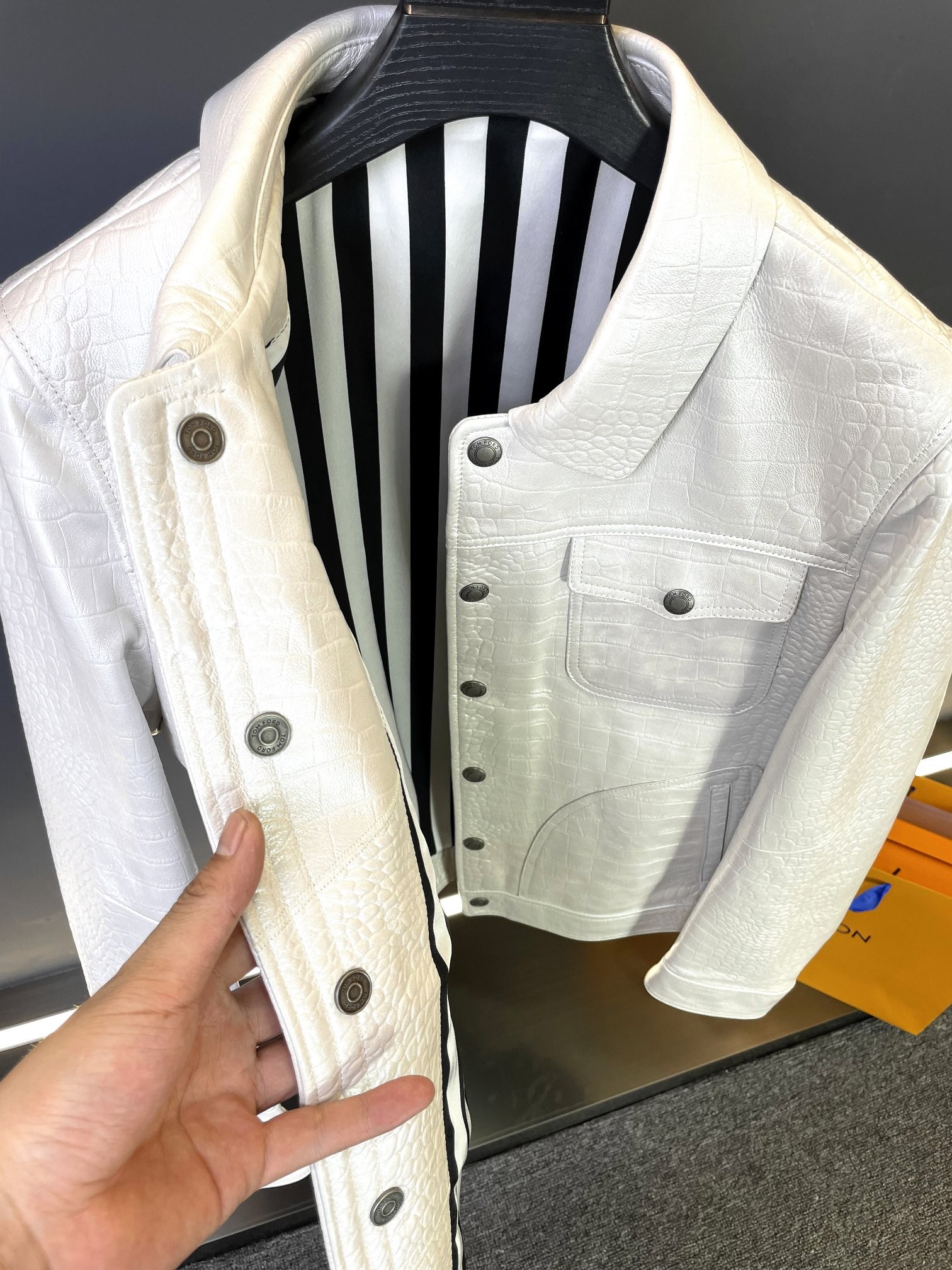 Tom Ford 23 Paris Fashion Week Leather Jackets